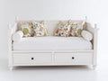 Canapé lit - Bois - 207x96x101 cm - Blanc - Style classique