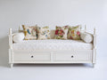 Canapé lit - Bois - 205x95x98 cm - Blanc - Style classique