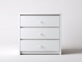 Commode - Bois manufacturé - 86 x 42 x 82 cm - Blanc - Style moderne