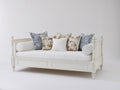 Canapé lit - Bois - 208x98x92 cm - Blanc - Style classique